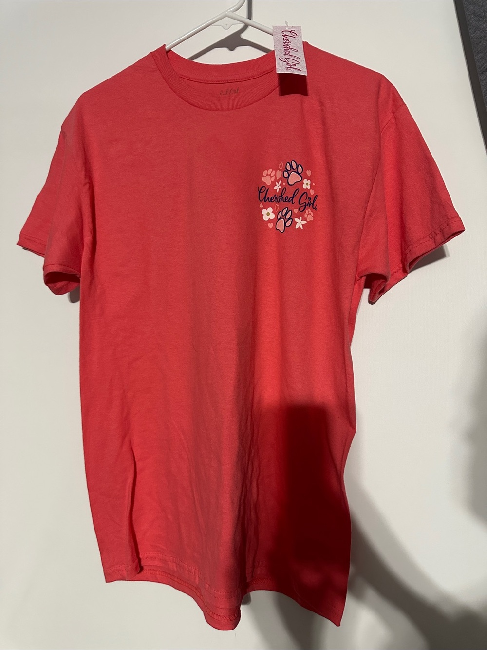 Cherished Girl Coral Graphic Tee